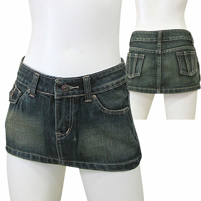 b18345　デニムミニスカート　Ｍ