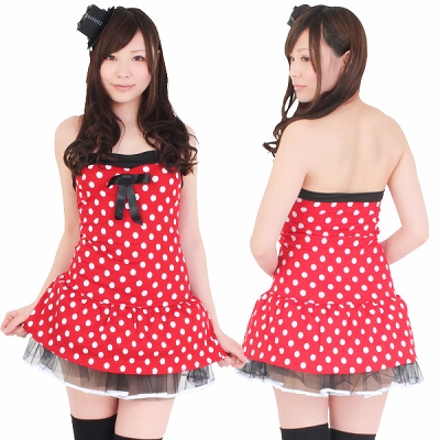 年中無休！即日発送OK！3000円以下の激安ハロウィンコスチューム・ミニー・チューブトップ