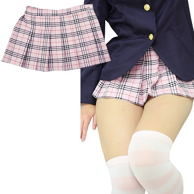 cm0322　超ミニチェックスカート　Ｍ