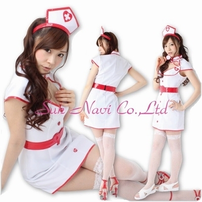 ナース・半袖・ベルト