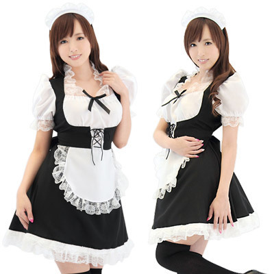 b18111 メイド服の特大サイズ（jumbo）・メイドさん　おかわり！　Ｌ