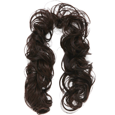 ハロウィーン 安い・コードウィッグ　ソフトカール　ナチュラルブラック