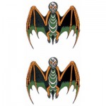 ハロウィンタトゥーシール・ドクロ蝙蝠