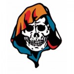 ハロウィンタトゥーシール・ドクロ頭巾