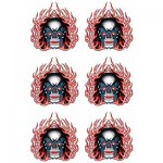 ハロウィンタトゥーシール・ドクロ