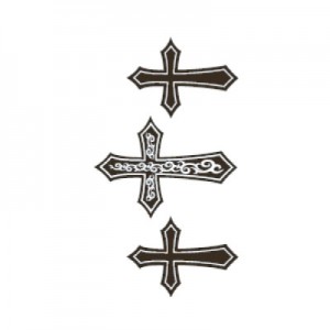 ハロウィンタトゥーシール・十字架２