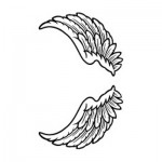 タトゥーシール　天使の羽根・ミニ