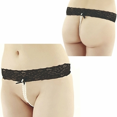 紐のように細いセクシー下着｜ダブルパールトリップ・Ｔバック