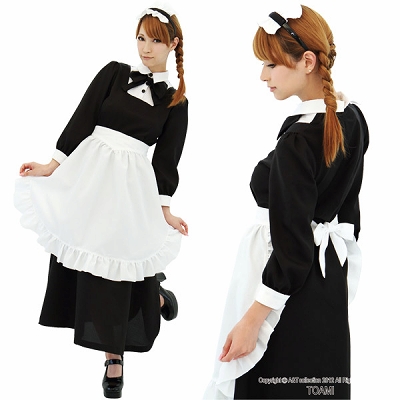 文化祭 コスプレ かわいい・アキバロイヤルメイド　ロング