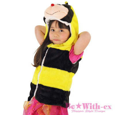 ふわもこキッズベスト　みつばち