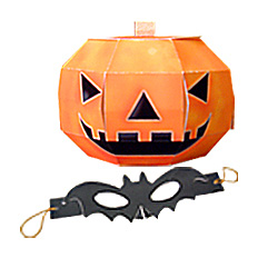 イベントグッズ ハロウィン（お化けかぼちゃ コウモリマスク）