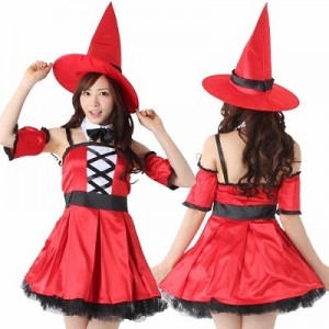 激安ハロウィン コスプレ・魔女・赤