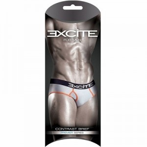 メンズ tバック 専門店なら当店におまかせ！コントラストブリーフ　グレー