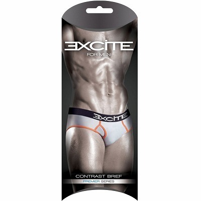 男性用下着 ランジェリー・コントラストブリーフ　グレー