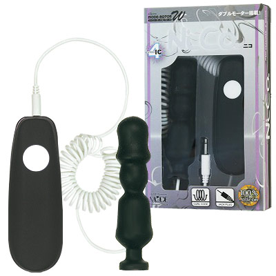 女性に人気のお洒落で高級なアダルトローター！シリコン・モードローターＷ　Ｎｉｃｏ（ニコ）　ブラック